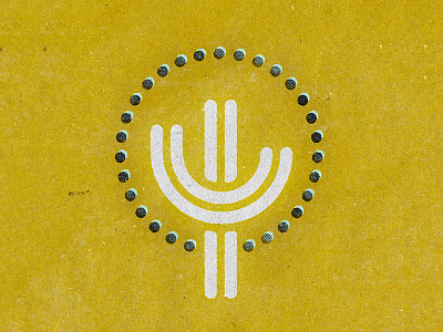 Cactus black cactus circle distressed halftone illustrator texture yellow