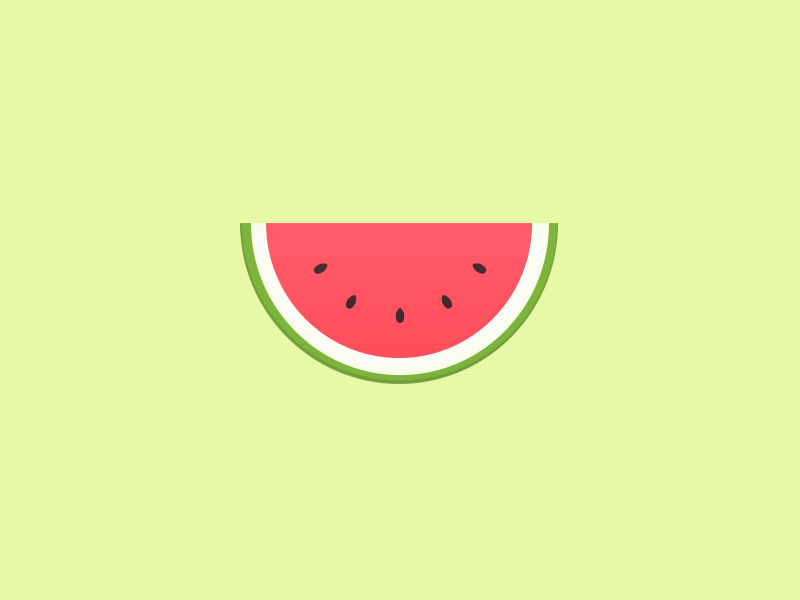 Watermelon by Cécile L. Parker on Dribbble