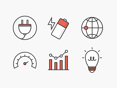 Beep Icons accelerometer battery beep beep networks color data icons light bulb line plug shading world