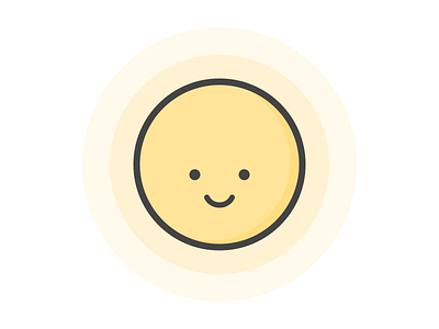 Good morning! daily happy icon sun