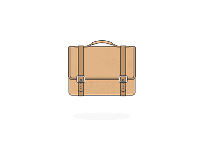 Satchel bag briefcase cartable halftone handbag icon illustration leather sac satchel school
