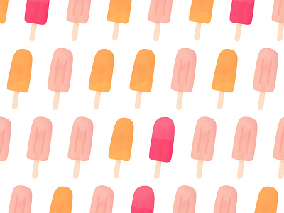 Wrapping paper cute ice cream paper party pattern popsicles present repeat surface design wrapping