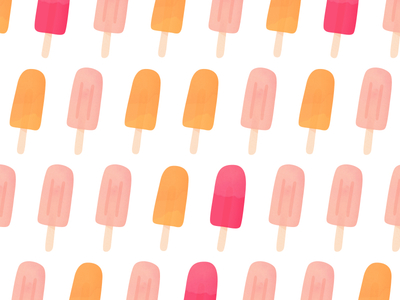 Wrapping paper cute ice cream paper party pattern popsicles present repeat surface design wrapping