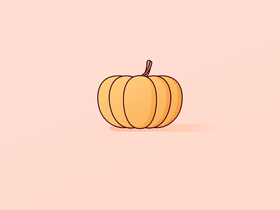 Pumpkin autumn citrouille drawing fall halloween illustration pumpkin pumpkins sketchapp squash stem vectober vector winter