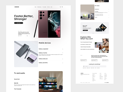 Samsung Redesign branding design figma graphic design redesign samsung samsung landing page samsung redesign samsung web site ui ux web web site redesign