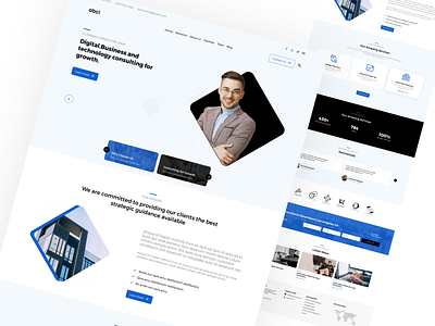 Digital.Business and technology consulting Landing page