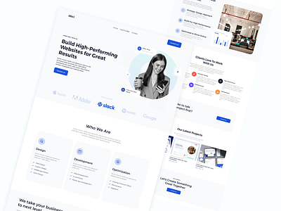 Digital agency landing page