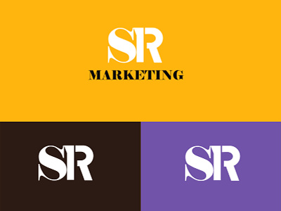 LOGO: SR Marketing @brand @illustrator @photoshop app branding design logo typography vector web