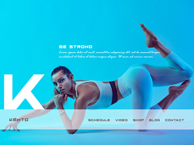 KEMTO: BE STRONG @brand @photoshop branding design designs excercise gym illustration typography ui ux web yoga