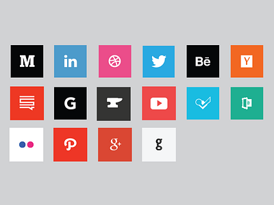 Social Media Icon Pack! behance dribbble foursquare free icon icons media medium pack social twitter youtube