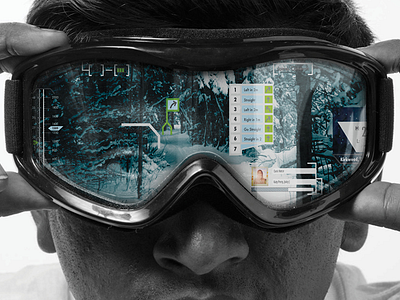 Atlex - Augmented Reality Ski Goggles ar augmented goggle reality ski snow ui ux