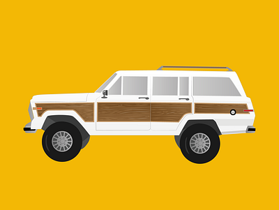 Jeep Waggoner illustration vector