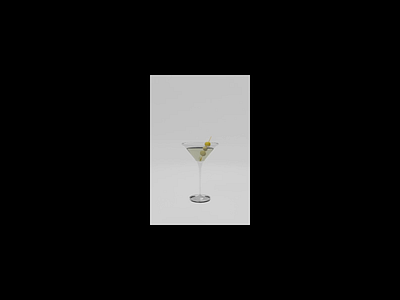 Dry Martini by Rocas alvarinski blender content creator design product animation render storytelling