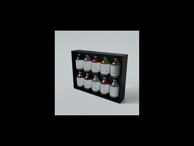 Rocas 10 Bottle Set alvarinski blender branding content creator design product animation render storytelling