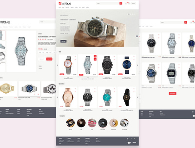 E-commerce Website Redesign ecommerce online redesign shop ui uiux watch web web design website