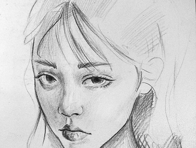 portrait of a girl design illustration portfolio portrait traditional art