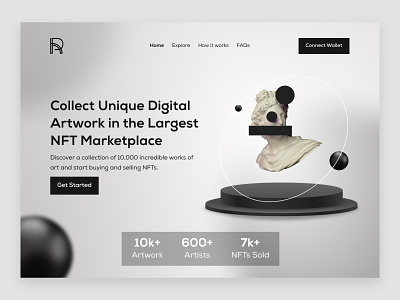 NFT Marketplace Landing Page