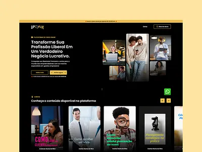 WEBSITE UPFLIX business interface ui web design website