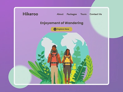 Hikeroo design flat minimal ui web