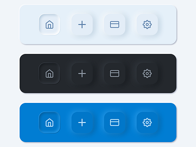 Exploring neumorphism tabbar