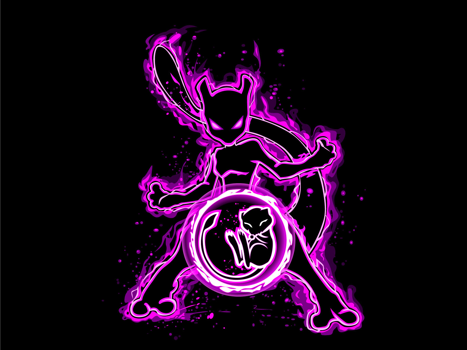 Mewtwo Vector By Irena Sheiko On Dribbble