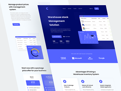 Warehouse Inventory System | SaaS Landing Page