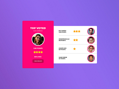 Leaderboard, DailyUI 019 #DailyUI adobe xd design graphic design ui ux