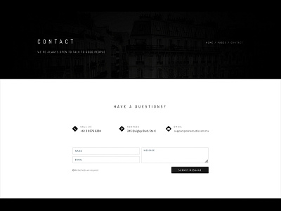 Contact Form, DailyUI 028 #DailyUI