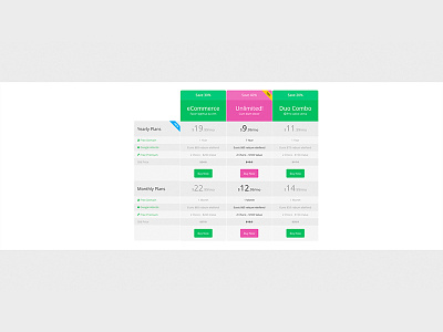 Pricing, DailyUI 030 #DailyUI design photoshop ui ux