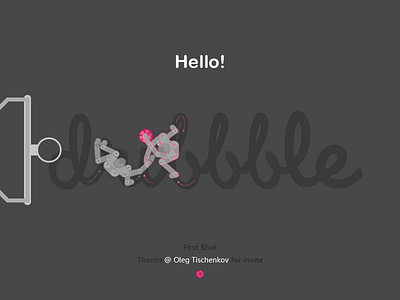 Hello Dribbble 1 art design logo ue ui