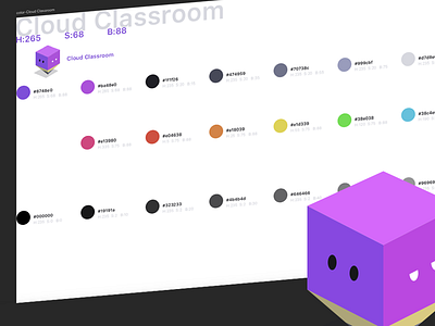 Color-Cloud Classroom art design logo ue ui