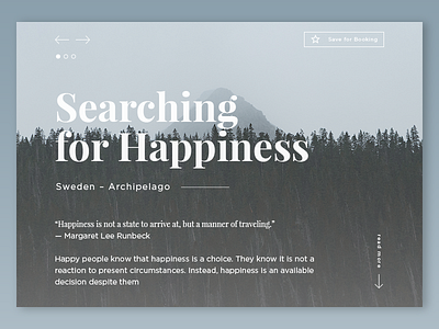 Searching for Happiness – Text Card Concept