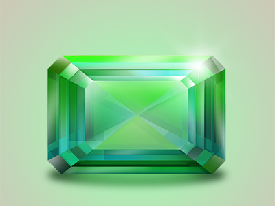 Emerald Stone emerald icon illustration photoshop