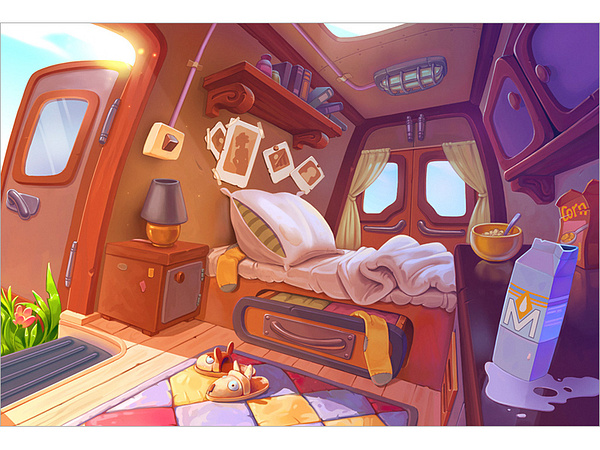 Cartoon Interior by Darya Rakhuba on Dribbble