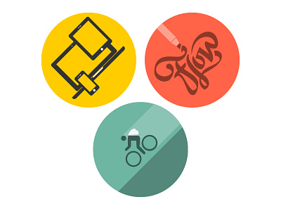 My Specialties Icons bike fast flow hand drawn icons red orange responsive specialty speed teal type yellow