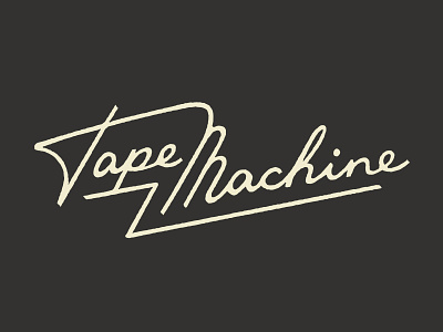 Tape Machine script logotype