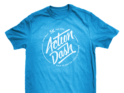 Action Dash Logo/T-Shirt by Wells Collins on Dribbble