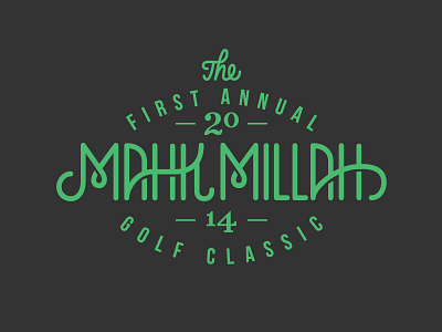 Mahk Millah Classic Logo 2014 annual classic golf green logo mahk type typography