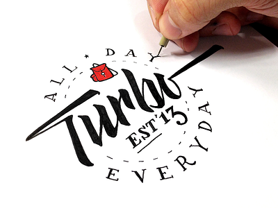 Turbo Everyday - Red Knapsack motto