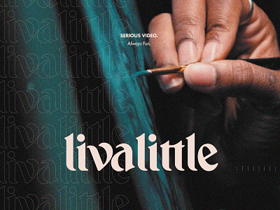 LivaLittle Wordmark branding hand lettered logo hand lettering lettering little livalittle live logo logotype type wordmark