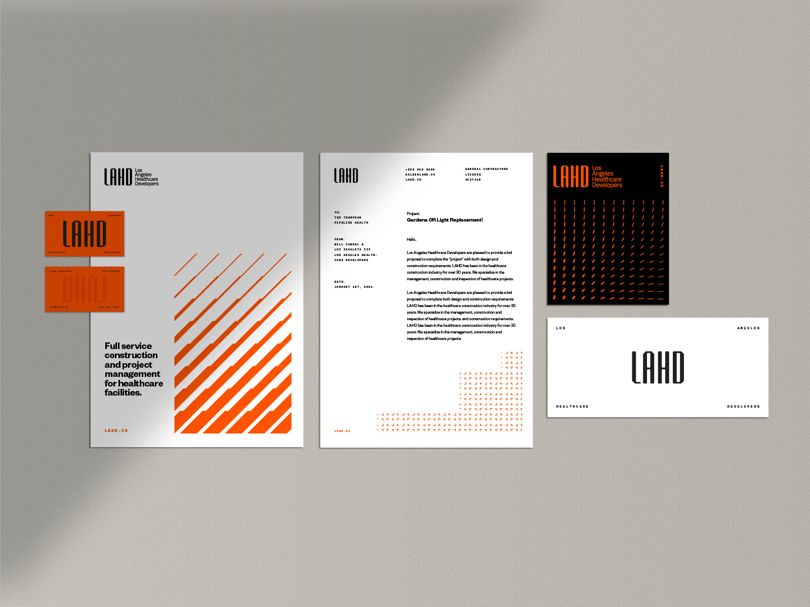 LAHD Brand Stationary Design by Wells Collins on Dribbble