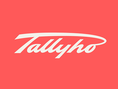 Tallyho Lettering hand lettering lettering letters ligature ligatures logo logo design logotype script type type design typography wordmark