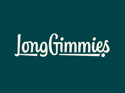 Long Gimmies Golf Wordmark gimmies golf golf branding golf logo hand drawn logo hand lettering lettering logo logotype long putter script type typography wordmark wordmark design