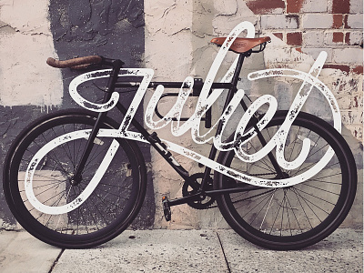 Juliet bike juliet ligatures script texture type typography