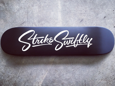 Strike Swiftly Deck army chromography ligatures quote script strike swiftly type typography