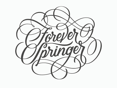 Forever Springer columbus flourishes forever ga ligatures script springer type typography