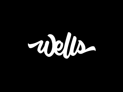 Wells Signature brush pen logo script signature sketch type typography wells