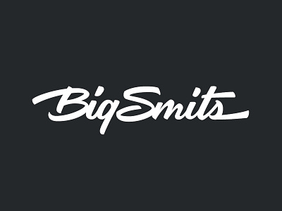 Big Smits Logotype big clean logo logotype script smits type typography word mark