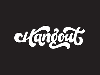 Hangout! beach g hang hangout ligatures script type typography