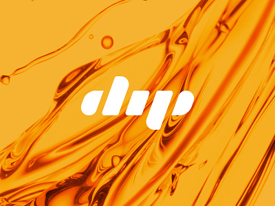 Dip Ambigram logo mark ambigram dip liquid logo mark nectar orange